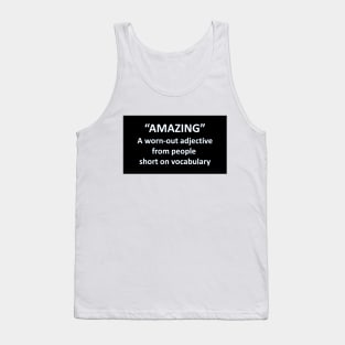 Banned Words Amazing Tank Top